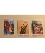 INDONESIA 1979 FLOWERS ORCHID SET MINT NEVER HINGED MNH SG1537-9 - $6.18 CAD