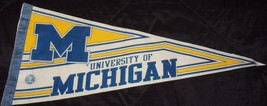 Vintage Official Collegiate University of Michigan Felt Pennant Wincraft Sports - £5.52 GBP