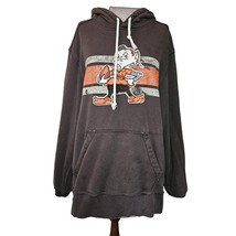 Cleveland Browns Vintage Inspired NFL Hooded Sweatshirt Size Large - £27.37 GBP