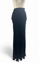 NWT Roberto Cavalli Black Silk Blend Velvet Long Skirt Size 38 IT Made i... - $148.49