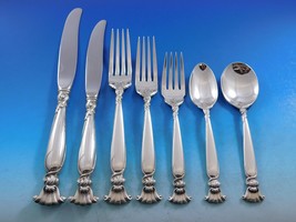 Romance of the Sea Wallace Sterling Silver Flatware Set Shell Motif Dinner 85 Pc - £5,218.06 GBP