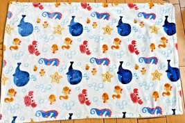Little Miracles Baby Blanket Sea Creatures Crab Whale sea horse Costco 30"X42"  - $59.35
