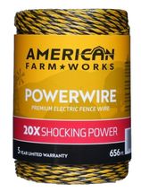 American FarmWorks HDW656YA-AFW 656 ft. PowerWire Electric Fencing Yellow - $70.75