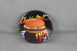 Vintage McDonalds Pin - Cheddar Melt 1.59 - Celluloid Pin  - $15.00