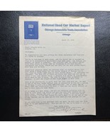 Original 1926 National Used Car Market Report Solicitation Letter To STU... - $98.98