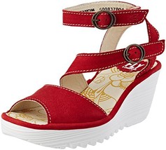 FLY London Sandals P500837009 37 Red - £86.16 GBP