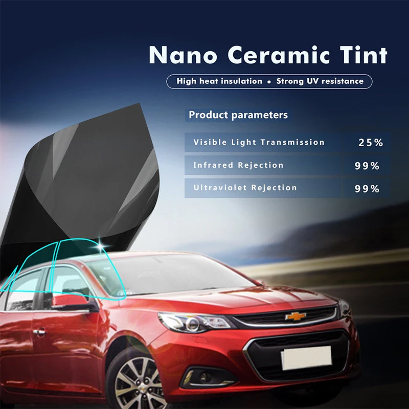 50cmX IR100% Nano Ceic Film Privacy Anti-glare Protection Anti Explosion  Solar  - $101.16