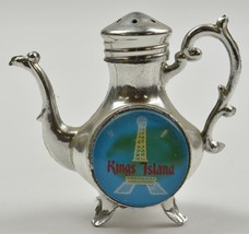 Kings Island Metal Eiffel Tower Tea Pot Salt  Shaker 2.75&quot; Tall Collectible - £5.38 GBP