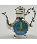 Kings Island Metal Eiffel Tower Tea Pot Salt  Shaker 2.75&quot; Tall Collectible - £5.50 GBP