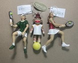 NWT Tennis Player  Hanging Christmas Ornaments Lot of 3 - $13.74