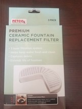 Petco Premium Ceramic Fountain Replacement Filter 3 Pk Cat - £24.06 GBP