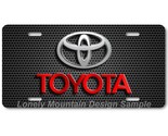 Toyota Logo Inspired Art on Grill FLAT Aluminum Novelty License Tag Plate - £14.38 GBP
