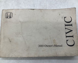 2003 Honda Civic Owners Manual OEM H04B07002 - $14.84