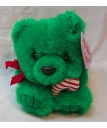 Puffkins HOLIDAY JINGLES GREEN BEAR W/ CANDY CANE 4&quot; Plush STUFFED ANIMA... - $282.14 MXN