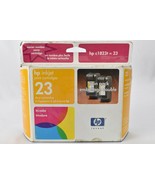 HP Inkjet print cartridge 23 tricolor Twin Pack Dec 2002 New Sealed Box - $22.95 CAD