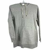 A New Day Womens Gray Hooded Sweatshirt Long Sleeve Kangaroo Pocket Pull... - $18.50
