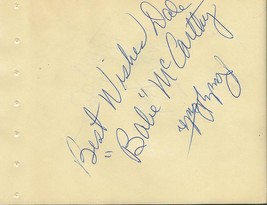 Babe McCarthy + 4 Signed Vintage Album Page Memphis Pros - £157.90 GBP