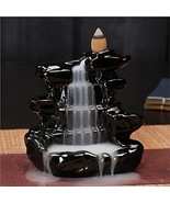 Decorative Backflow Smoke Fountain Incense Burner with 10 Free Scented C... - £14.00 GBP