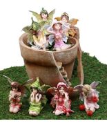 Fairy Garden Starter Kit Broken Planter Pot With 8 Miniature Fairy Figur... - $2,384.87 MXN