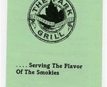 The Park Grill Menu Gatlinburg Tennessee Serving the Flavor of the Smokies - £14.02 GBP