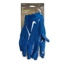 NIKE Superbad 6.0 Padded Receiver Football Gloves Mens Size L Royal Blue... - £36.63 GBP
