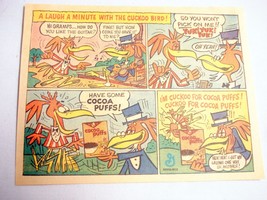 1965 Coco Puffs Color Ad A Laugh a Minute with the Cuckoo Bird! - £6.36 GBP