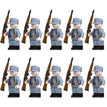 10pcs WW2 German Luftwaffe Field Army Soldiers Minifigures Set - £22.41 GBP