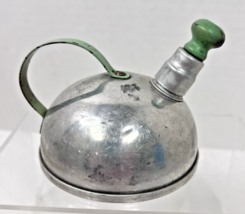 Antique Toy Tea Kettle Jadeite Green Handle and Knob 3.5" Base - $24.26