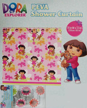 Dora The Explorer And Puppy Shower Curtain And 12 Hooks Bathroom Set New - £29.77 GBP