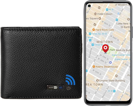 Anti-Lost Bluetooth Wallet Tracker &amp; Finder GPS Position Locator Mens Sl... - $59.50