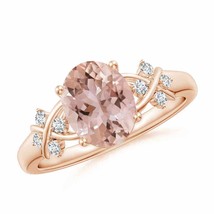 Authenticity Guarantee

Solitaire Oval Morganite Criss Cross Ring with Diamon... - £1,107.31 GBP