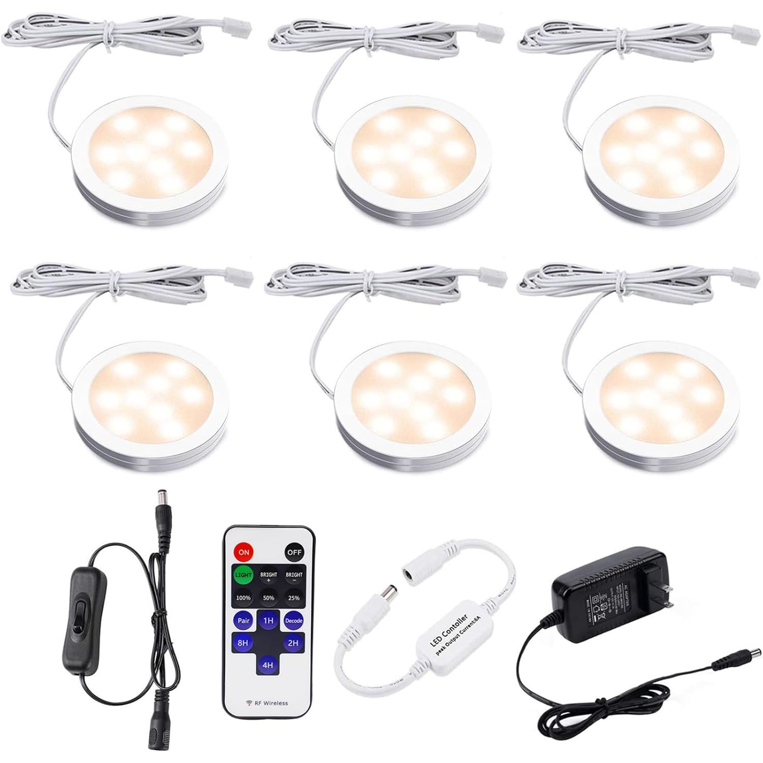 Dimmable Led Under Cabinet Lighting, Counter Showcase Kitchen Lighting Fixtures