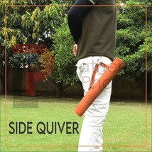 Genuine Leather Back/Side/Hip Arrow Quiver, 18&quot;Long Arrow Holder, Archery Quiver - £149.47 GBP