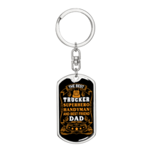 Best Trucker Swivel Keychain Dog Tag Stainless Steel or 18k Gold - $37.95+