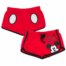 Mickey Mouse Women&#39;s Beach Shorts Red - £22.31 GBP+