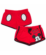 Mickey Mouse Women&#39;s Beach Shorts Red - $27.98+