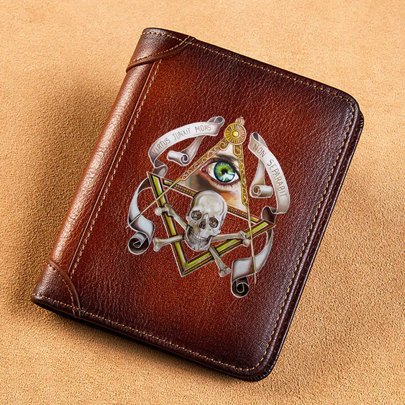  Wallet Eye of God Masonic Skull Printing Standard Purse BK463 - $78.66