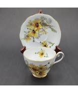 Royal Standard Brown Eyed Susan Bone China Tea Cup Saucer Vintage - $380.59 MXN