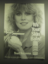 1981 Noxzema Medicated Shave Cream Ad - It&#39;s your skin baby - £14.48 GBP