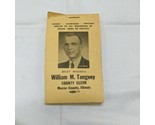 Vintage 2.25&quot; X 4&quot; Notepad Blank Pages William M. Tangney For County Clerk  - £7.00 GBP