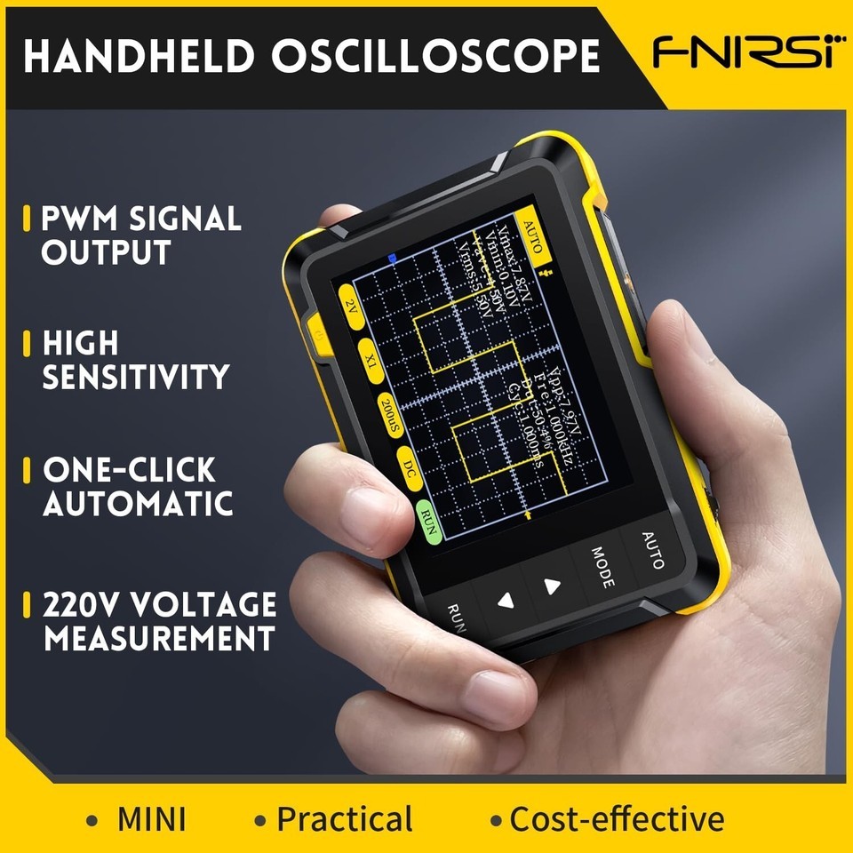 2.8-Inch Portable Oscilloscope - Built-in Battery & Auto Settings for Easy Use Item image 4