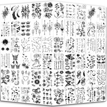 Yazhiji 60 Sheets Tiny Temporary Tattoos – Waterproof Moon Stars Constel... - €11,35 EUR