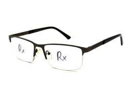 Robert Mitchel RM 7005 Men&#39;s Semi Rimless Eyeglasses Frame, Gray. 55-17-140 #698 - £23.61 GBP