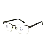 Robert Mitchel RM 7005 Men&#39;s Semi Rimless Eyeglasses Frame, Gray. 55-17-... - £23.64 GBP