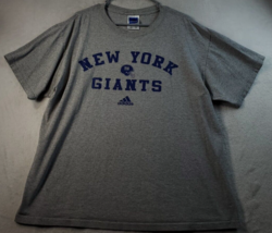 New York Giants adidas Shirt Mens Large gray Short Sleeve Round Neck Football - £11.82 GBP