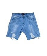 Forever 21 Men’s Blue Denim Cut Off Distressed Jean Shorts Size 34 - $23.04