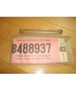 1980 Michigan Resident Deer License Back Tag &amp; Deer Tag in case for back - $190.13 MXN