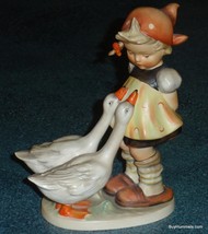 Large &quot;Goose Girl&quot; Goebel Hummel Figurine #47/II TMK3 - Rare Christmas Gift! - £124.05 GBP