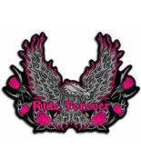 Ride Forever Upwing Eagle Lady Biker 9 Inch iron on sew on Patch - £21.56 GBP