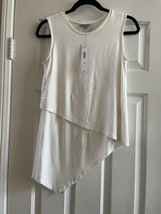 DKNY Tank Top White Sleeveless Scoop Neck Women&#39;s Size XS - £17.56 GBP